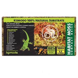 Komodo Habitat Moss Compact Brick 100g