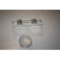 Magnetic twin gecko ledge clear large