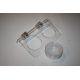 Magnetic twin gecko ledge clear large
